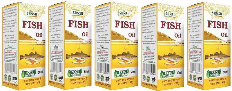 Sansu Fish Ka Tail 50ml Pack of 5 Herbal Oil - Image 1