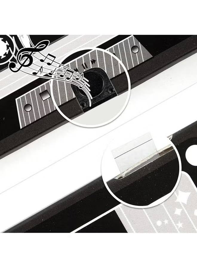 Voice Greeting Card - 60-Second Personalized Recordable Audio Card with Built-in Playback - Retro Style Talking Sound Card for Birthday, Wedding, and Special Occasions - Black - Image 2