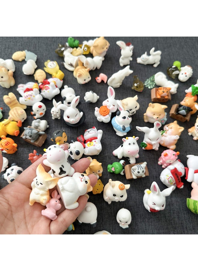 Simulation Blind Bag Small Animal Cute Mini Small Ornaments Luminous Simulation Animal Resin Small Gift Three-dimensional Small Blind Bag-Color:Sanrio/4.7cm Luminous Turtle  - Image 5