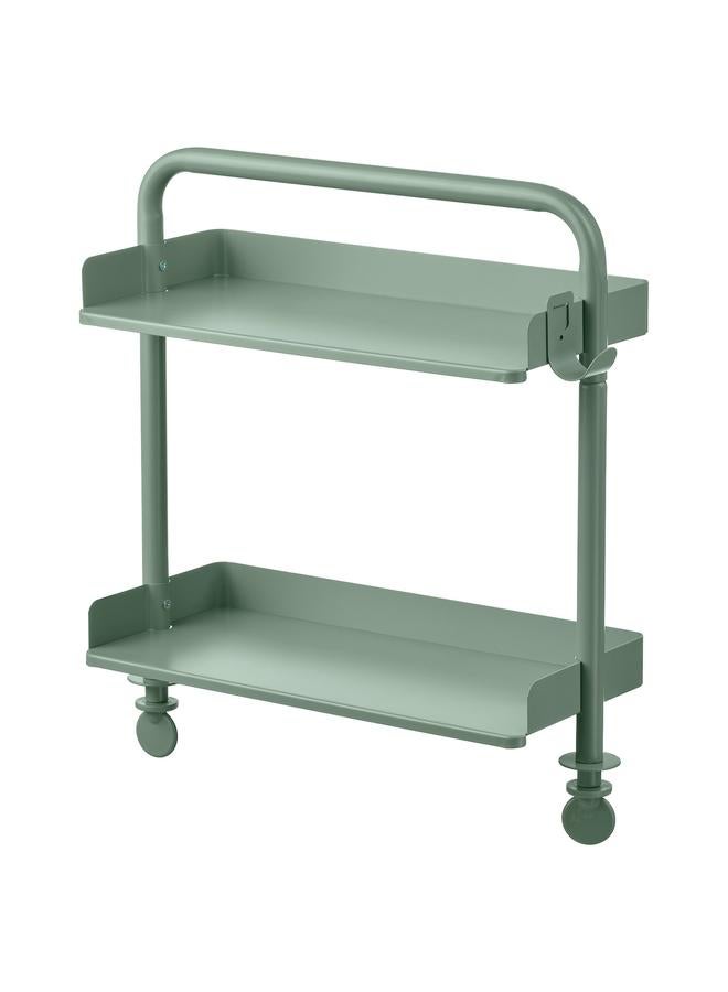 Zaboon Desk top shelf, light grey-green, 40x37 cm - Image 1