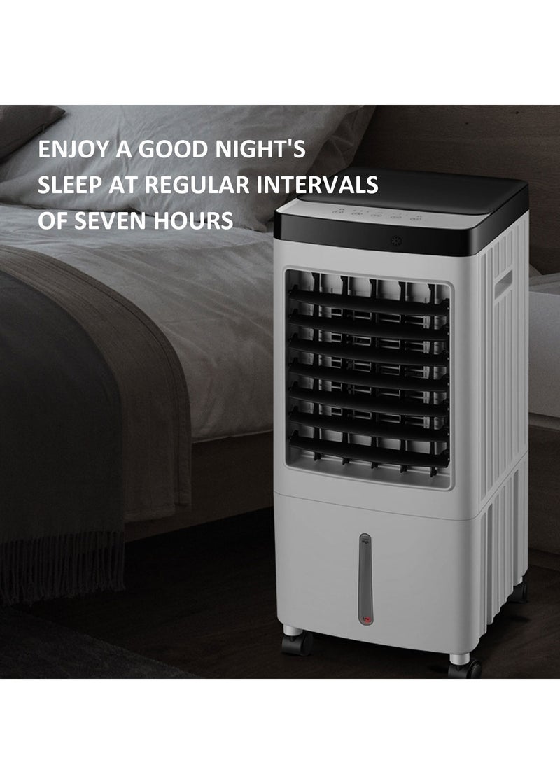 Generic - Evaporative Air Cooler, Cooling Fan with 3 Modes & 3 Speeds, Windowless Air Conditioner with 12-H Timer Remote Control - Image 1