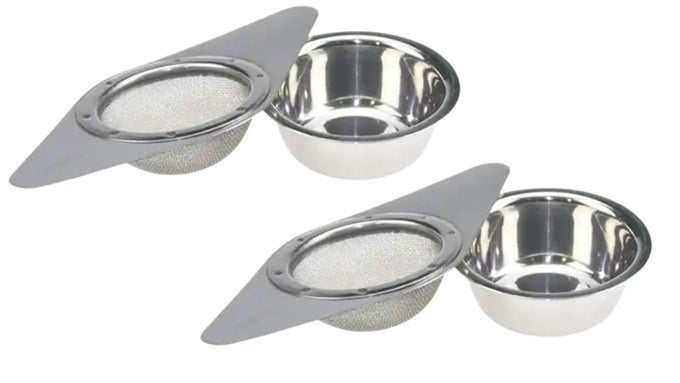 STAINLESS STEEL SS TEA STRAINER SS TEA STRAINER 2PC