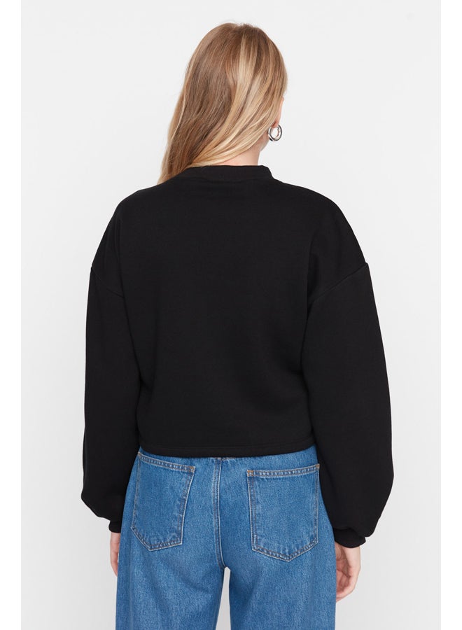 trendyol Sweatshirt - Black - Regular fit - Image 5