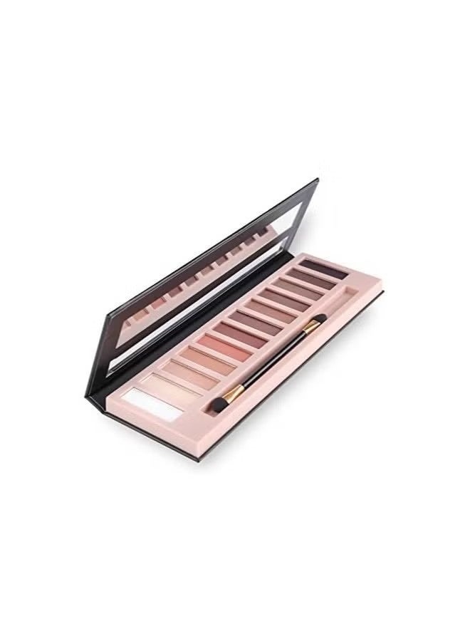 NAKEDS 2 Pack 12 Colors Makeup Nude Colors Eyeshadow Palette Natural Nude Matte Shimmer Glitter Pigment Eye Shadow Pallete Set Waterproof Smokey Professional Beauty Makeup Kit (2 PCS) - Image 2