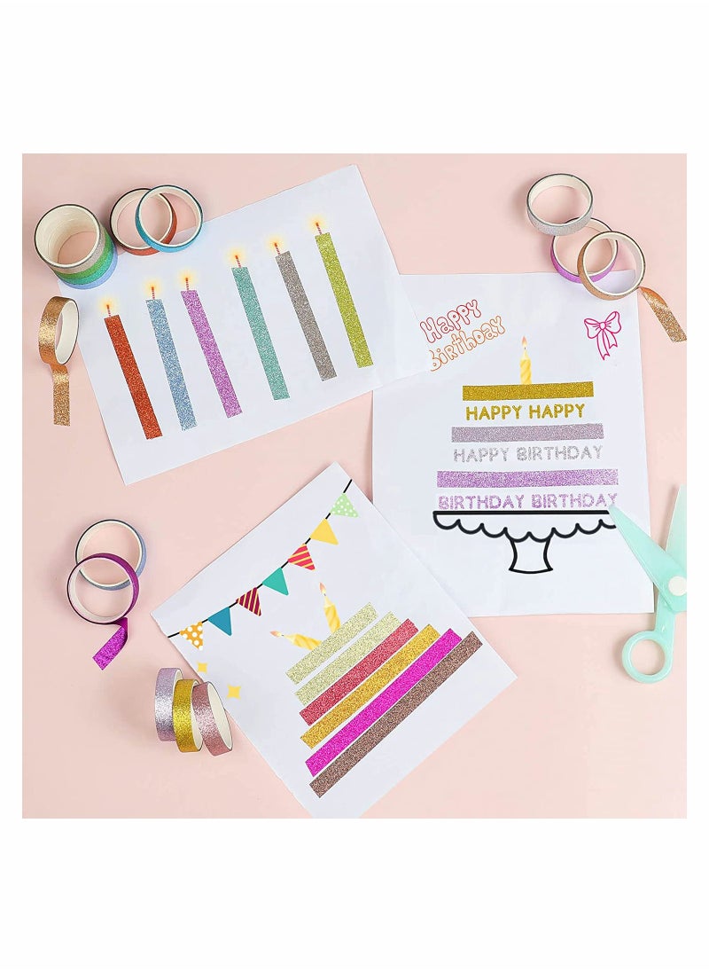 SYOSI - 30 Rolls Masking Tape Set Decorative Craft Tape Collection For DIY And Gift Wrapping With Colorful Designs And Patterns Random Color - Image 1