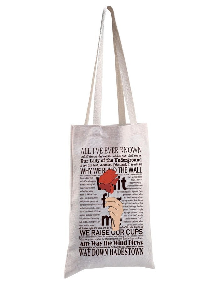 MBMSO Hadestown Musical Tote bag Hadestown Theater Gifts for Musical Fans Wait for Me Hadestown Inspired Shoulder Bag (Canvas, Wait for Me TB) (Canvas, Wait for Me TB) - Image 3