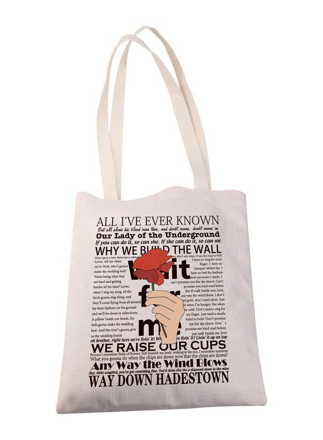 MBMSO Hadestown Musical Tote bag Hadestown Theater Gifts for Musical Fans Wait for Me Hadestown Inspired Shoulder Bag (Canvas, Wait for Me TB) (Canvas, Wait for Me TB) - Image 5