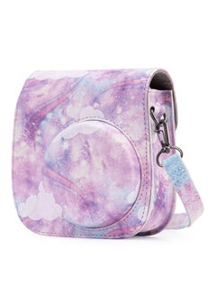 KASTWAVE Protective & Portable Case Compatible with fujifilm instax Mini 11/ 9/ 8/ 8+ Instant Film Camera with Accessory Pocket and Adjustable Strap (Starry sky Pink)  - Image 1