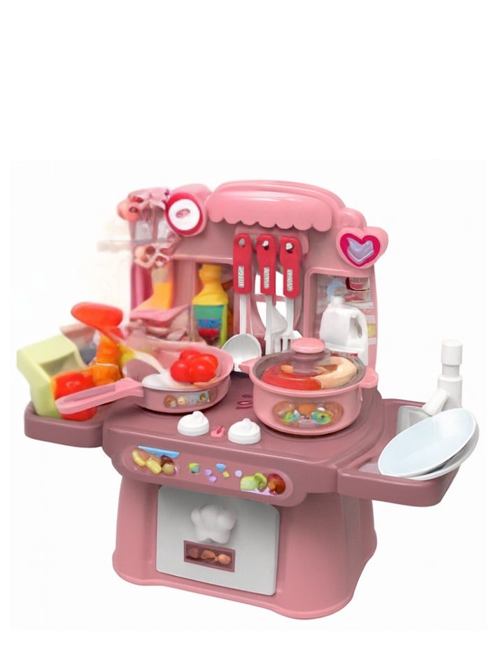 طقم مطبخ ألعاب للأطفال – بلعب ضوء وصوت (من سن ٣ سنوات) - Image 2