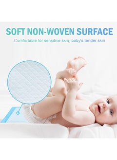 Timoo Timoo 100 PCS Disposable Changing Pad Leak-Proof Underpad Bed Table Protector Mat, Soft Non-Woven Fabric, 17 Inches x 13 Inches  - Image 4
