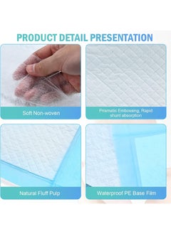 Timoo Timoo 100 PCS Disposable Changing Pad Leak-Proof Underpad Bed Table Protector Mat, Soft Non-Woven Fabric, 17 Inches x 13 Inches  - Image 2