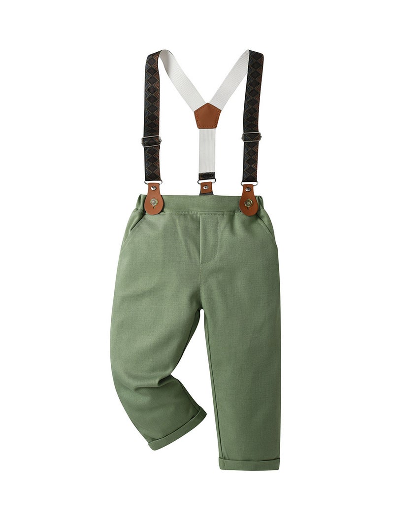 Baby Clothes Children'S Clothes Children British Suit Suspenders Boys Suit - Image 5