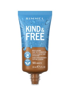 RIMMEL LONDON Kind & Free Foundation - 501 - Noisette, 30ml  - Image 1