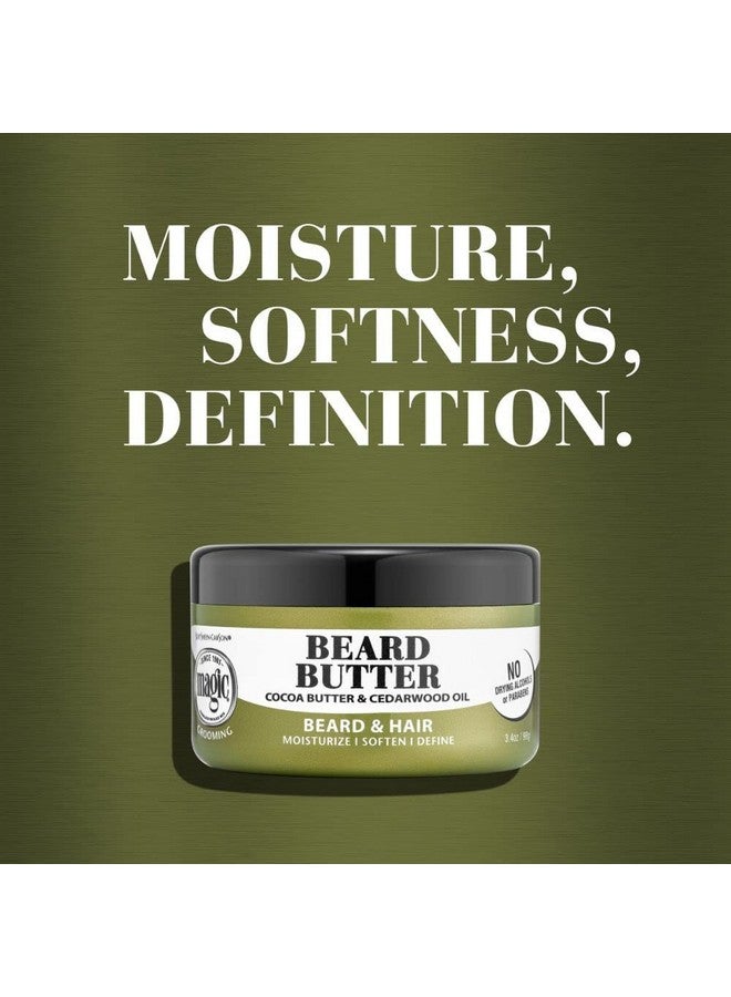 SoftSheen-Carson Magic Shaving Beard Grooming Kit For Men With Cedarwood Oil Beard Butter Scrub And Cleanser Gift Set For Beard Face & Hair Care 1 Kit - Image 4