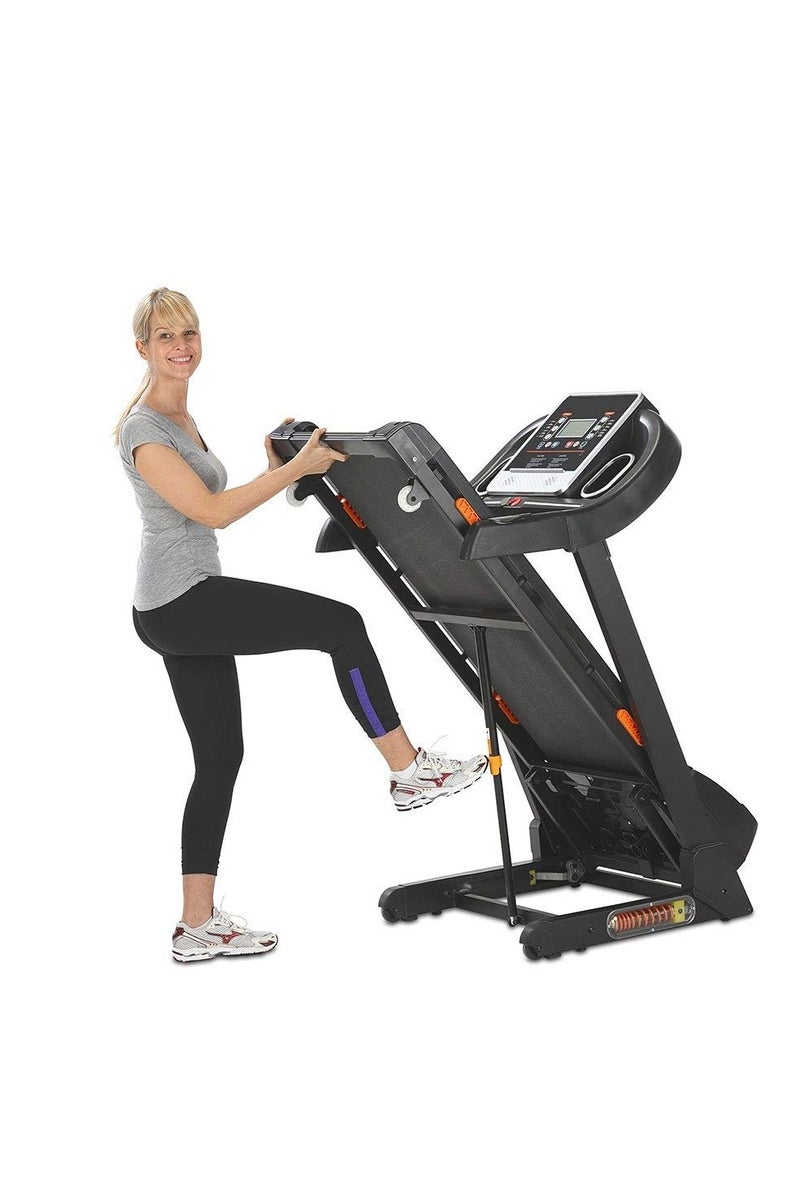 H PRO HM794 Foldable Treadmill for Gym and Home Use | 4.0HP Peak Motor | 14kmh Speed | LCD Display | 12 Programs | Pulse Sensor | Safety Key - Image 4