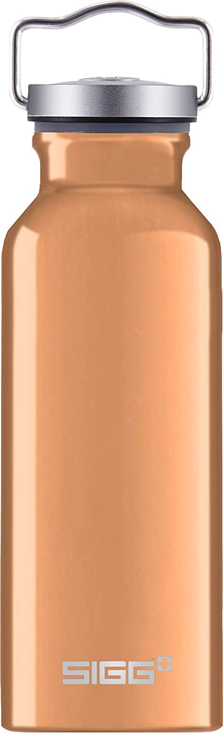 Sigg - Cooper Aluminum Water Bottle - Original Gold - With Screw Cap - Leakproof - Lightweight - BPA Free - 17 Oz - Image 1