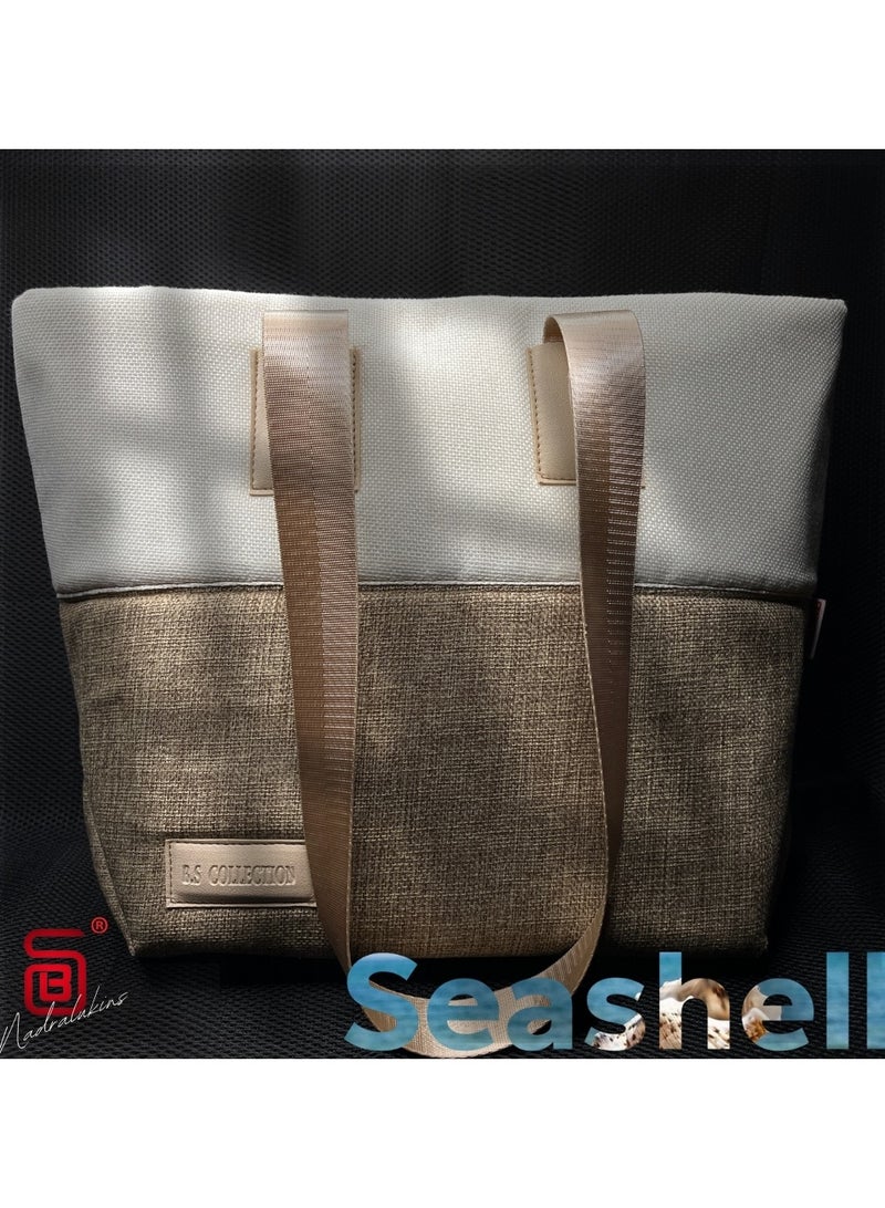 B.S COLLECTION B.S COLLECTION Women's Fashion Multipurpose Business Sea Summer Bag - High Quality Soft Burlap Canvas Fashion Bag…  - Image 1