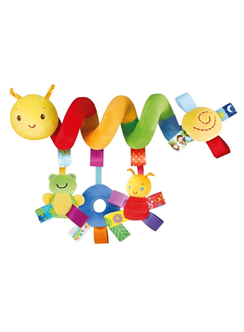 LOOFI Plush Spiral Hanging Baby Toys – Cute Worm for Crib, Stroller & Car Seat - Image 5
