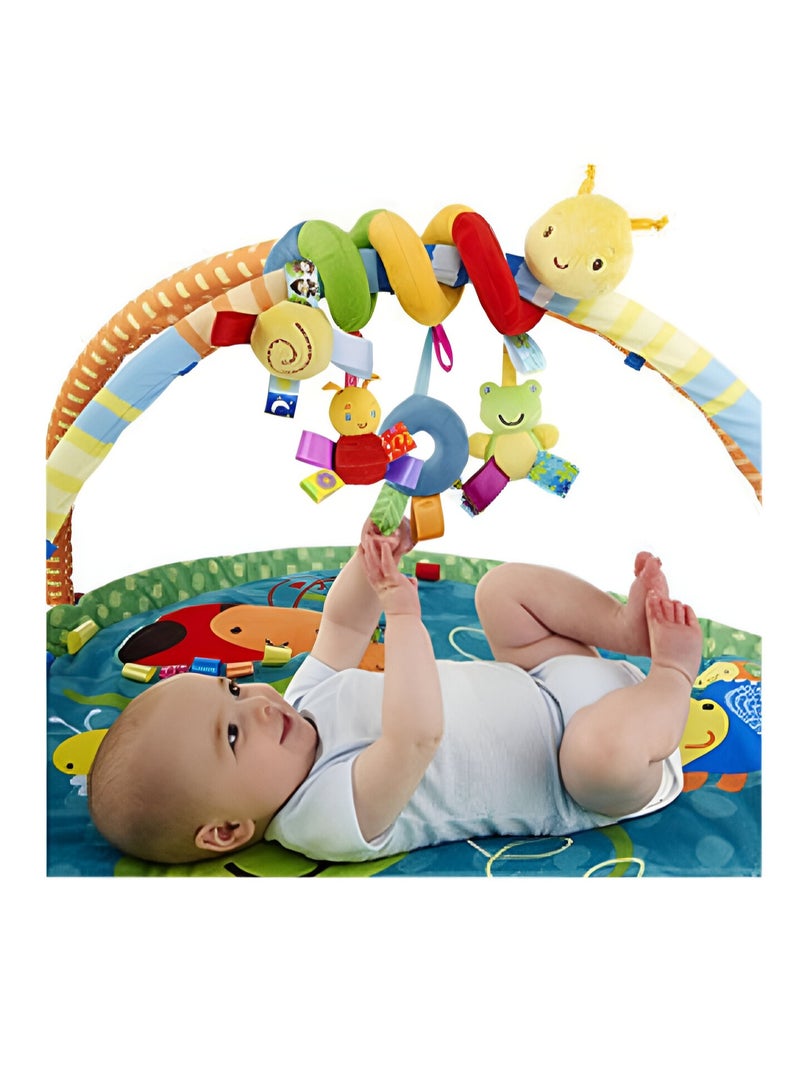 LOOFI Plush Spiral Hanging Baby Toys – Cute Worm for Crib, Stroller & Car Seat - Image 3