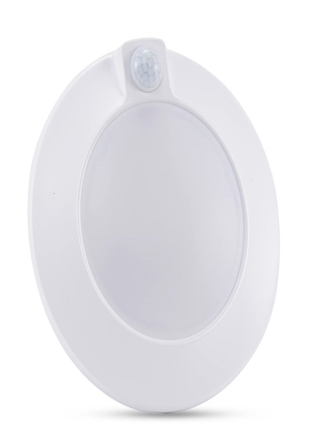 CLOUDY BAY Motion Sensor Ceiling Light Indoor,120V CRI90 10W 5000K Bright Day Light,6.5 inch LED Flush Mount Ceiling Lighting Fixture for Garage,Walk-in Closet,Attic,Pantry Wet Location White Finish - Image 1