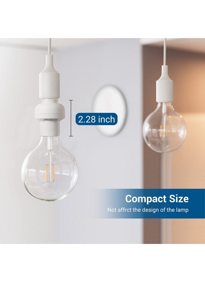 DEWENWILS DEWENWILS Remote Control Light Bulb Socket, Wireless Light Switch for Pull Chain Light Fixture, E26 E27 Bulb Base, No Wiring, ETL Listed(1 Wall Mounted Switch+2 Socket)  - Image 5