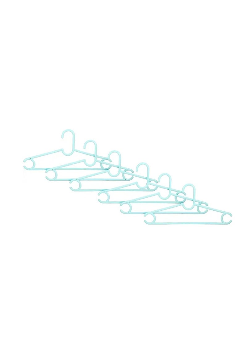 طقم 6 شماعات ملابس بلاستيك متعددة الألوان – خفيفة الوزن ومناسبة للاستخدام اليومي-6040  - Image 4