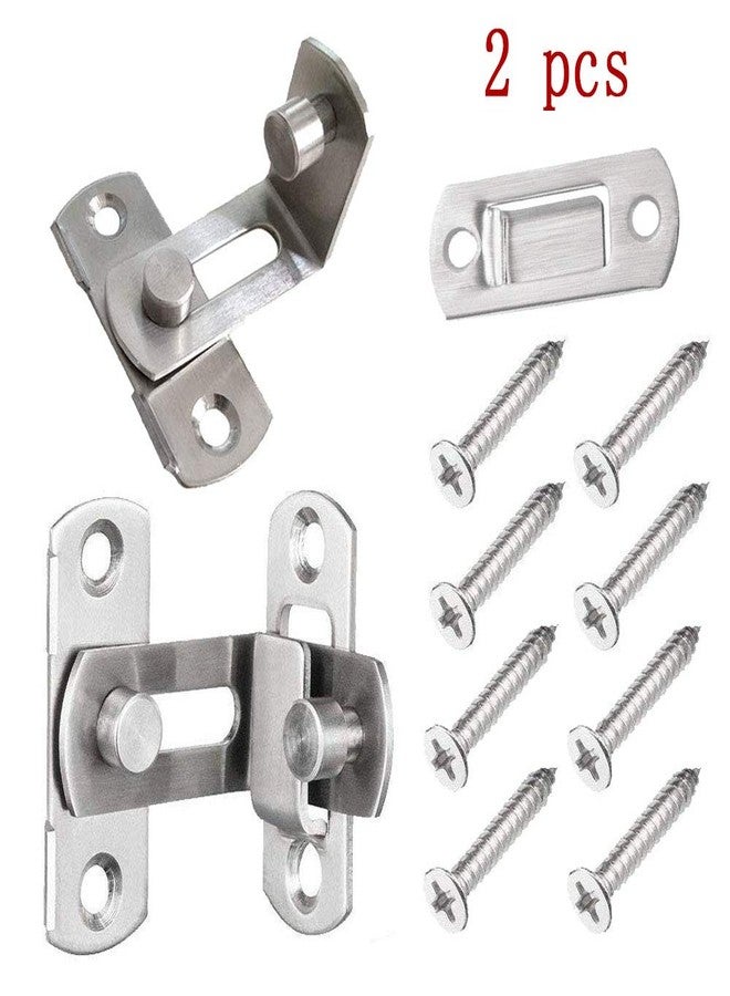 dingchi (2 pcs) The 90 Door Buckle Bolt barn Door Lock Right Angle Bending Latch hasp Toilet Doors and Windows - Image 5