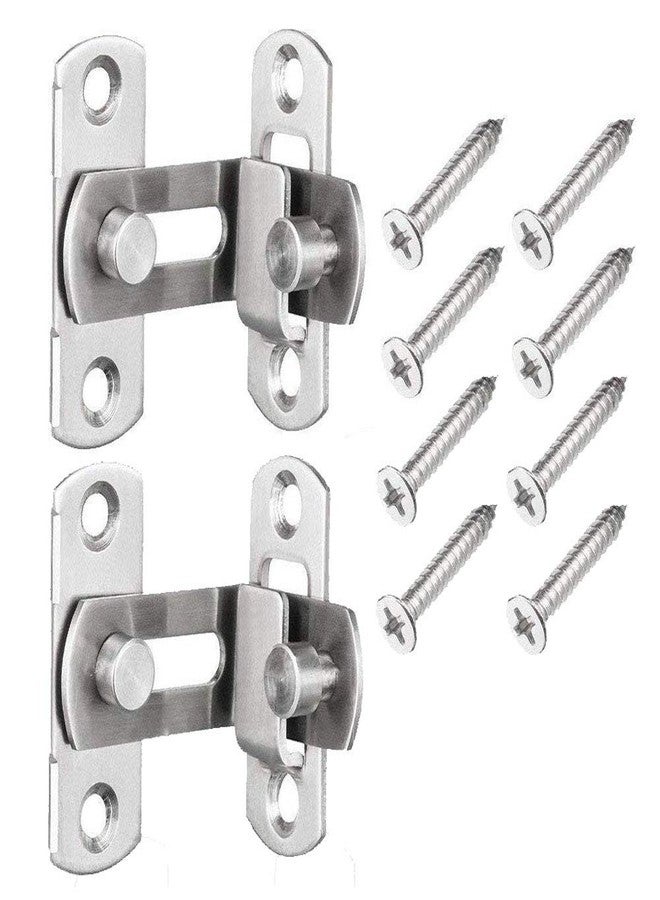 dingchi (2 pcs) The 90 Door Buckle Bolt barn Door Lock Right Angle Bending Latch hasp Toilet Doors and Windows - Image 1