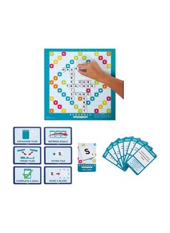 Mattel Games Original Scrabble Two-in-One Game: Classic Scrabble & Scrabble Together for Cooperative Play, Family Word Game, Includes 50 Goal Cards that Teach Scrabble Basics, Ages 8+  - Image 5