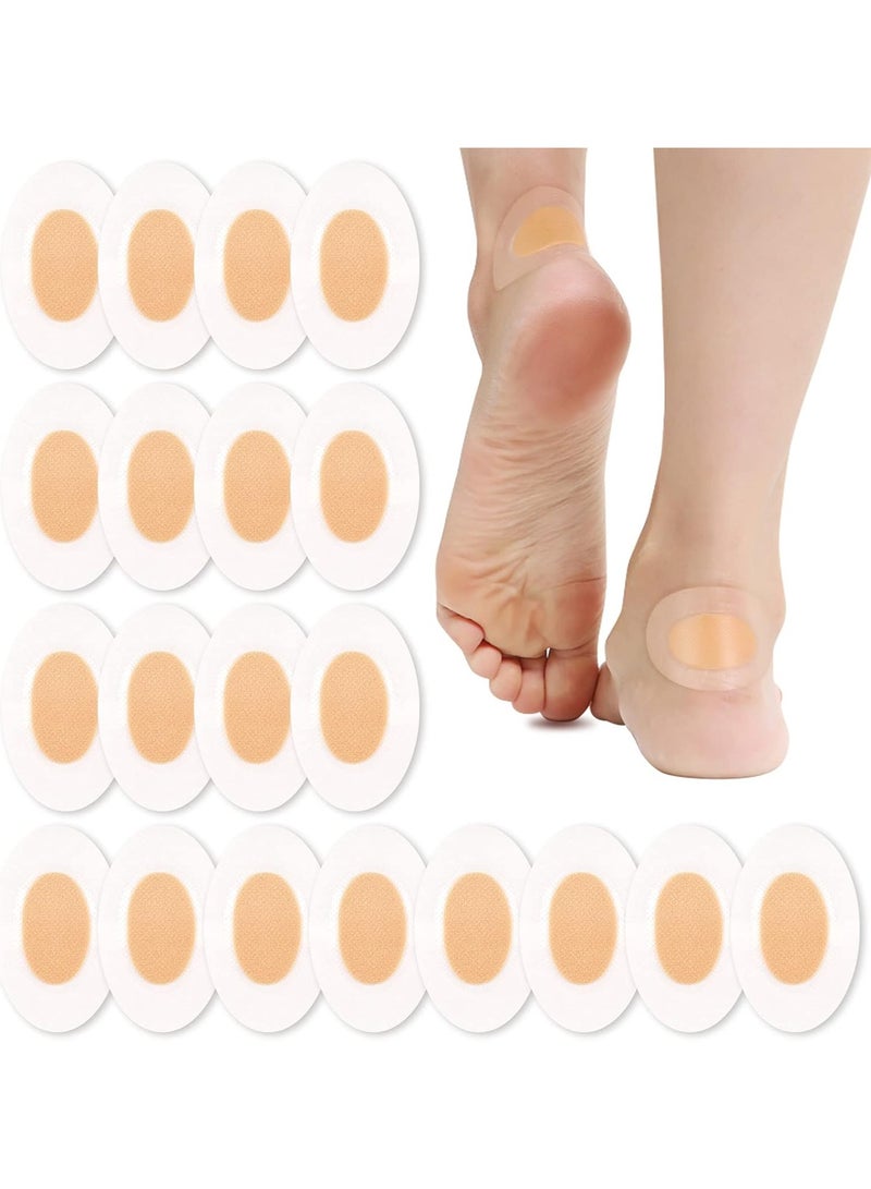 100 قطعة من ضمادات البثور، ضمادات البثور، ضمادات هيدروكولويد غير مرئية للكعب، وسادة للوقاية من بثور القدمين وأصابع القدمين والكعب، واقي وحافظ على البشرة - Image 1