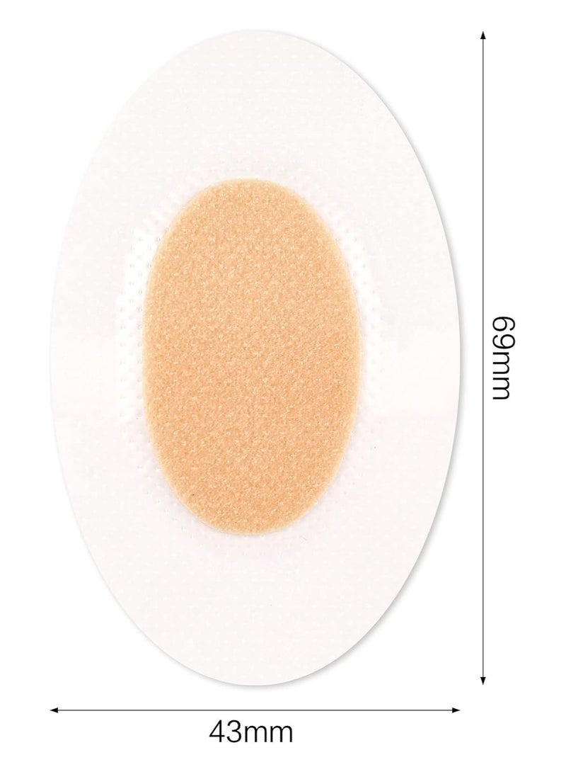 100 قطعة من ضمادات البثور، ضمادات البثور، ضمادات هيدروكولويد غير مرئية للكعب، وسادة للوقاية من بثور القدمين وأصابع القدمين والكعب، واقي وحافظ على البشرة - Image 2