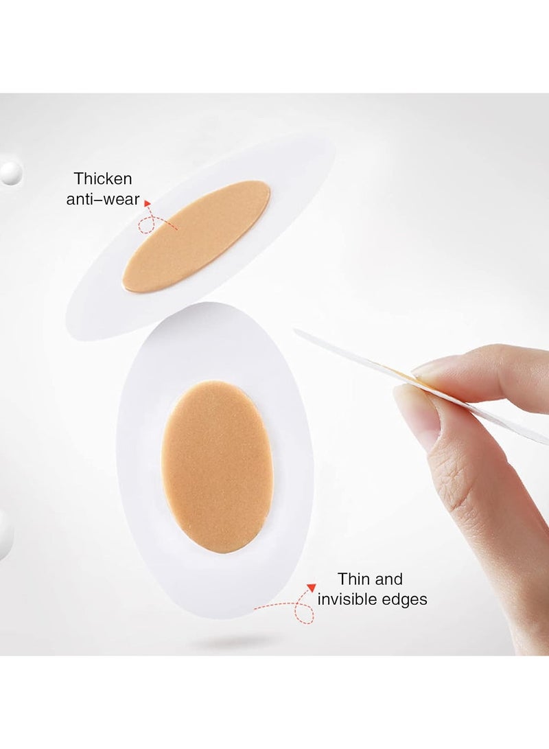 100 قطعة من ضمادات البثور، ضمادات البثور، ضمادات هيدروكولويد غير مرئية للكعب، وسادة للوقاية من بثور القدمين وأصابع القدمين والكعب، واقي وحافظ على البشرة - Image 4