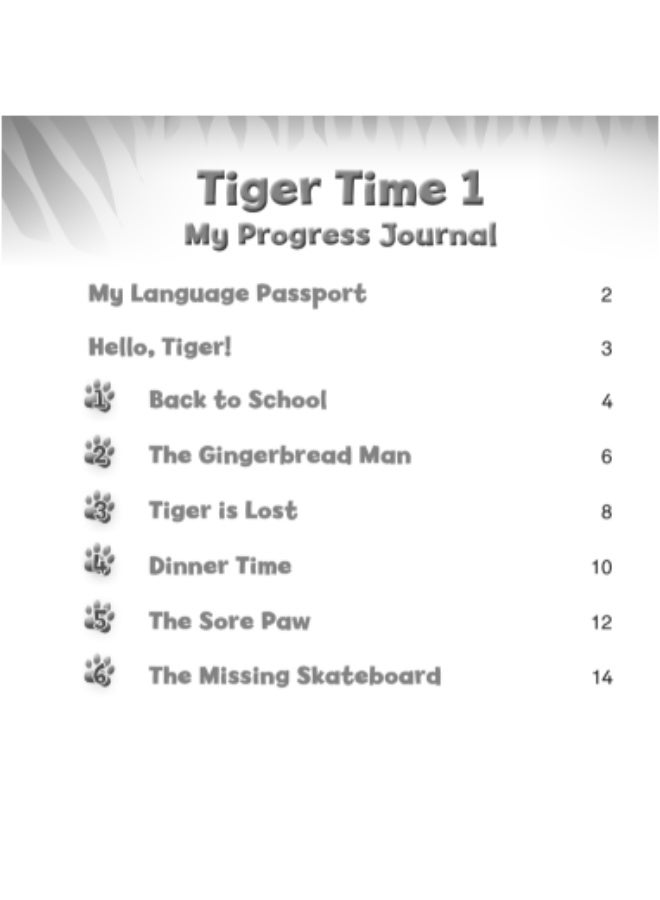 Macmillan Tiger Time -  English Course for Schools -level  1_My_Progress_Journal - Image 1