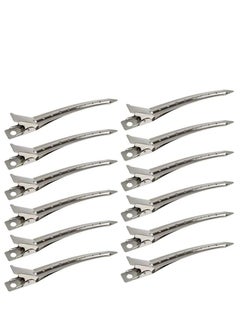 CARE AND SMILE 12 Packs Duck Bill Clips 9cm Rustproof Metal Alligator Curl Clips with Holes for Hair Styling Hair Colouring Silver - pzsku/ZE88D2258D5FEB5E5868BZ/45/_/1711945161/32f22295-8462-4b98-abd4-961df4116f8d