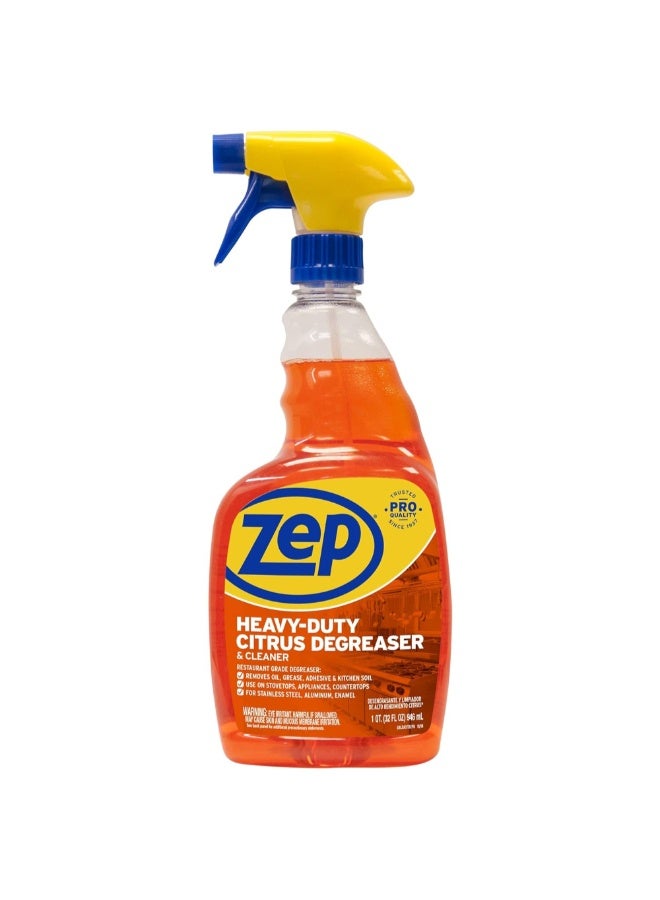 Zep Heavy-Duty Citrus Degreaser and Cleaner Orange 946 ml ZUCIT32 - Image 1