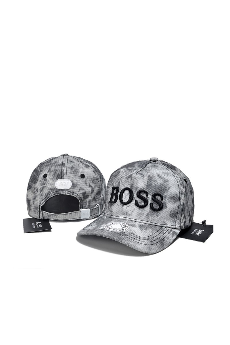 BOSS Grey Tie - Dye Cap with 3D Logo  Brand Badge