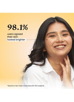 foxtale Vitamin C and Niacinamide Glow Sunscreen SPF 50 High Protection Lightweight Fast Absorbing UVA UVB Protection Prevents Tanning No White Cast Non Greasy Men Women All Skin Types 50ml  - Image 3