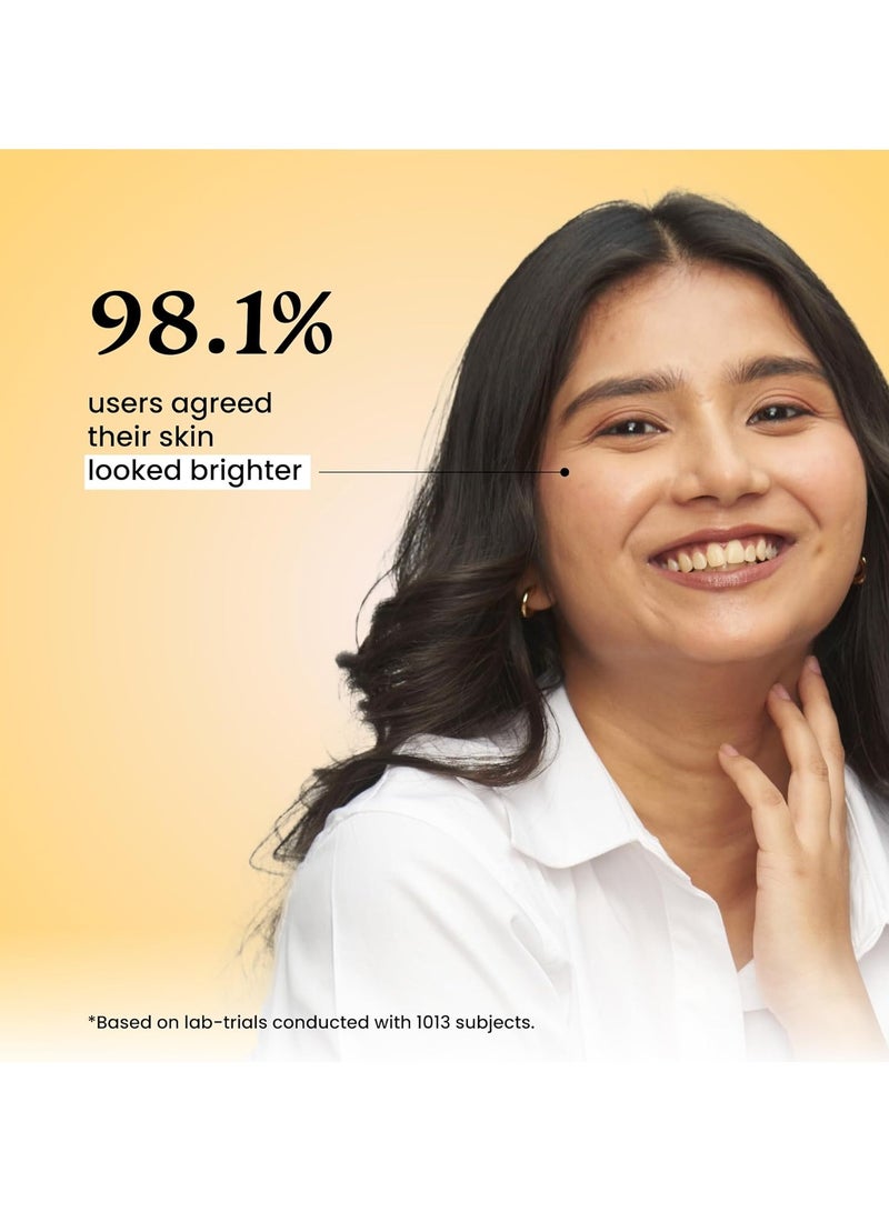 فوكستيل واقي من الشمس بعامل حماية من الشمس بعامل حماية 50 من فيتامين C والنياسيناميد خفيف الوزن سريع الامتصاص، حماية من الأشعة فوق البنفسجية فوق البنفسجية يمنع اسمرار البشرة بدون صبغة بيضاء غير دهني للرجال النساء جميع أنواع البشرة 50 مل - Image 3