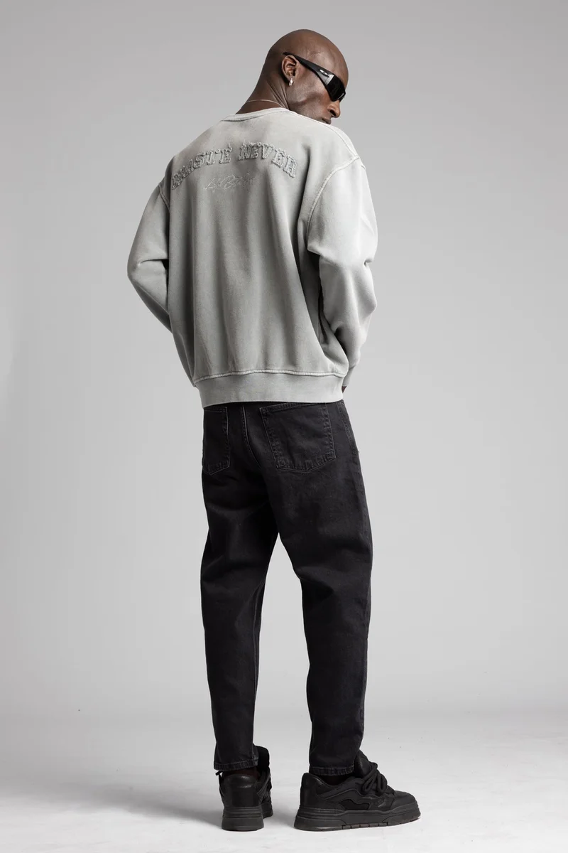 Catch Embroidered Washed Sweatshirt