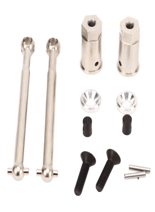 54mm RC Front Wheel Drive Shaft CVD Steel RC Front Drive Axle for Axial Yeti JR 1/18 Replacement Silver - Image 1