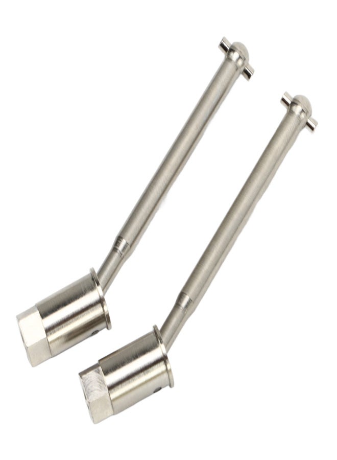 54mm RC Front Wheel Drive Shaft CVD Steel RC Front Drive Axle for Axial Yeti JR 1/18 Replacement Silver - Image 3