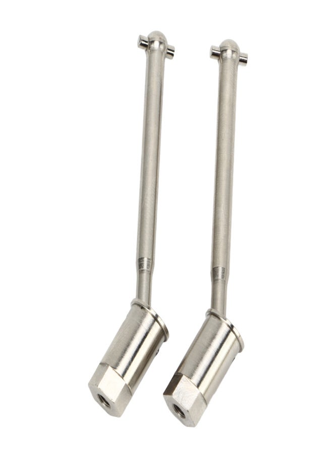 54mm RC Front Wheel Drive Shaft CVD Steel RC Front Drive Axle for Axial Yeti JR 1/18 Replacement Silver - Image 4