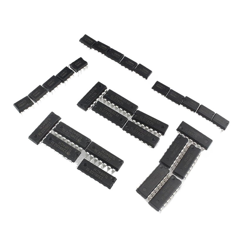 10/30pcs IC Set 6 Types TL062 TL064 TL072 TL074 TL082 TL084 DIP Integrated Circuits Electronic Kit Audio Amplifier(TL072-DIP8-10PCS) - Image 1