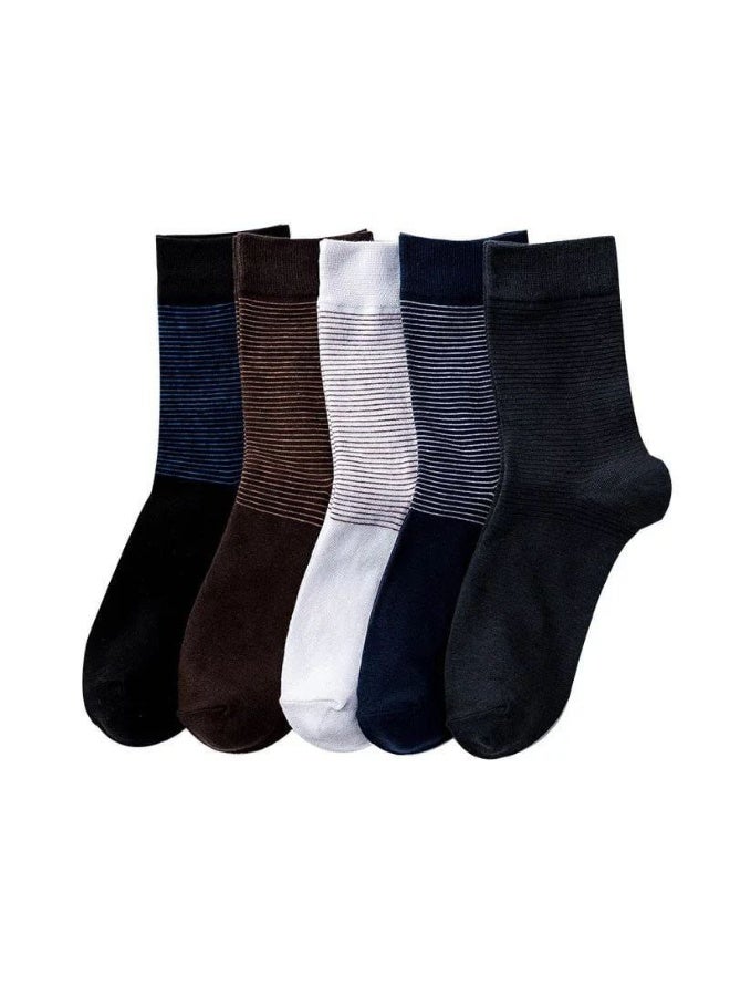 عرض 3 أزواج من الشرابات الرجالي الطويلة القطنية – مريحة وعملية للاستخدام اليومي - Image 2