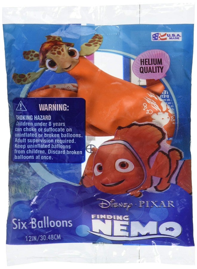 Qualatex Pioneer Balloon Company 6 Count Finding Nemo Latex Balloons, 12", Assorted - Image 1