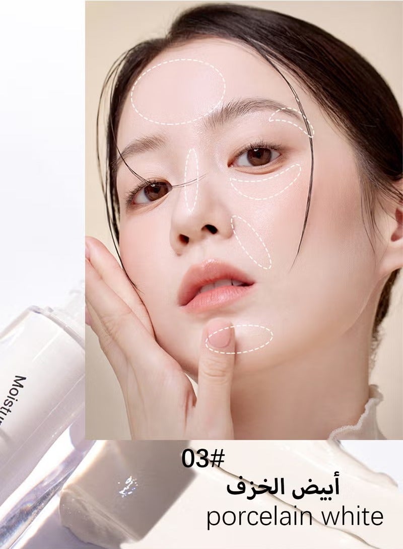 نوفو مخفي رطوبة لا تشوبها شائبة، سائل تغطية كاملة السطوع تحت مخفي العين، خفيف الوزن طويل الأمد رطب أخف للمرأة، خلق مظهر نظيف - Image 2