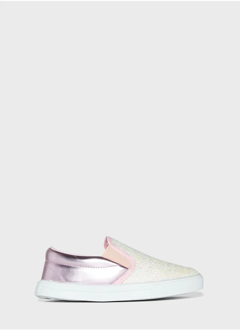 CCC Kids Glitter Slip Ons