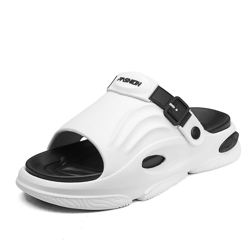 2025 Independent Platform Travel Thick-Soled Two-Tone Slip-On Sandals Single Style Dropshipping - Image 1