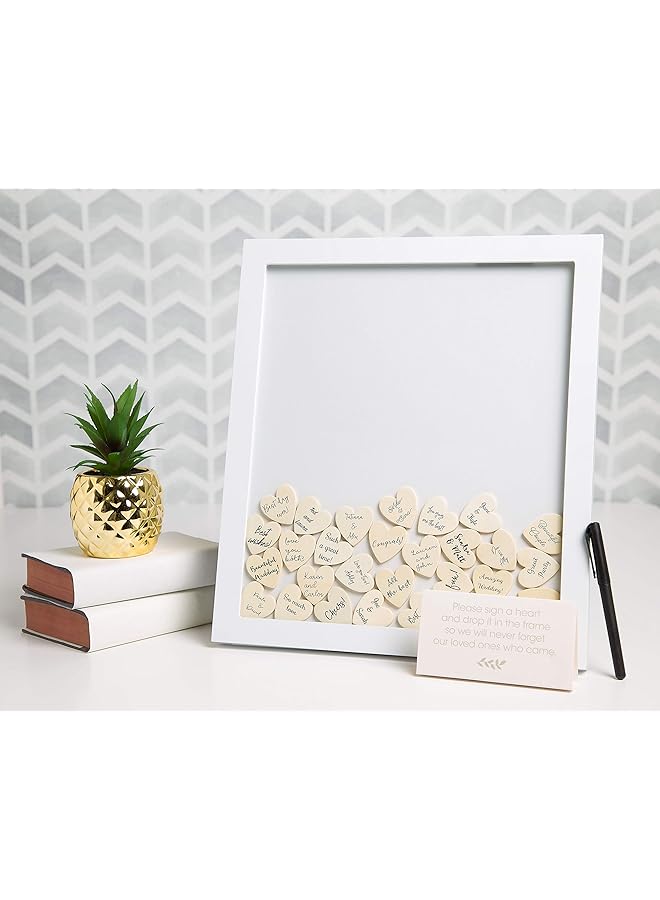 pearhead Wedding Guestbook Token Frame White - Image 3