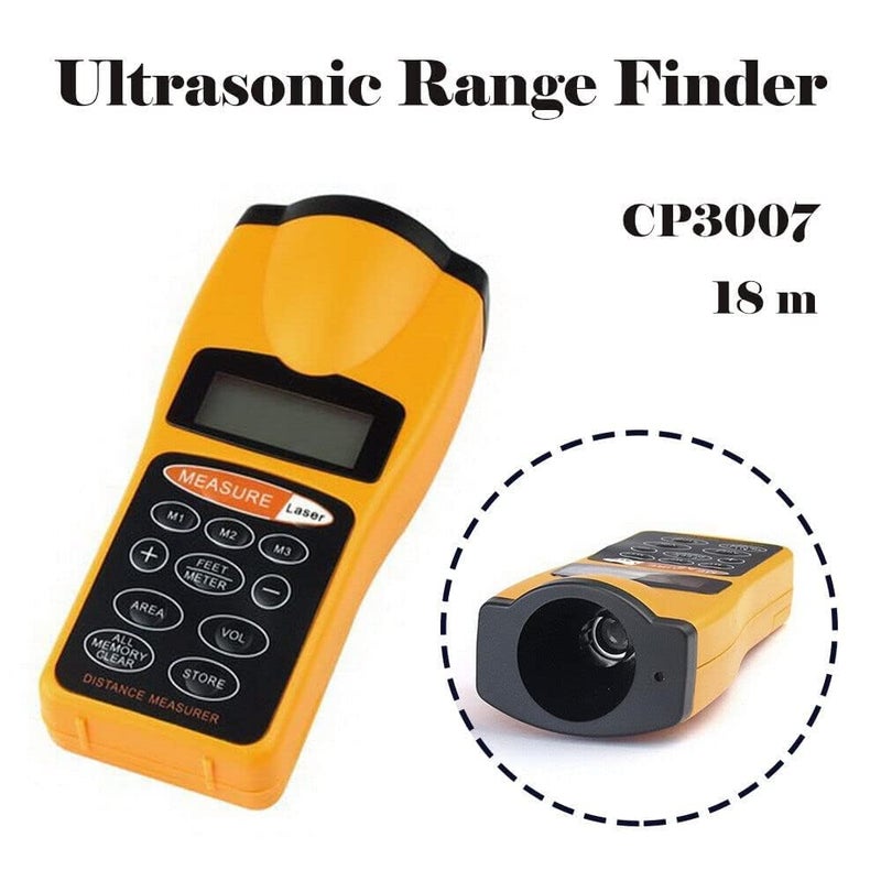 HETVIN Laser Distance Measurer – Digital Electronic Measuring Tool with LCD Backlight, Area & Volume Calculation, Unit Switch (Feet/Meters), Memory Function – Ideal for Interior Design and Projects - Image 3